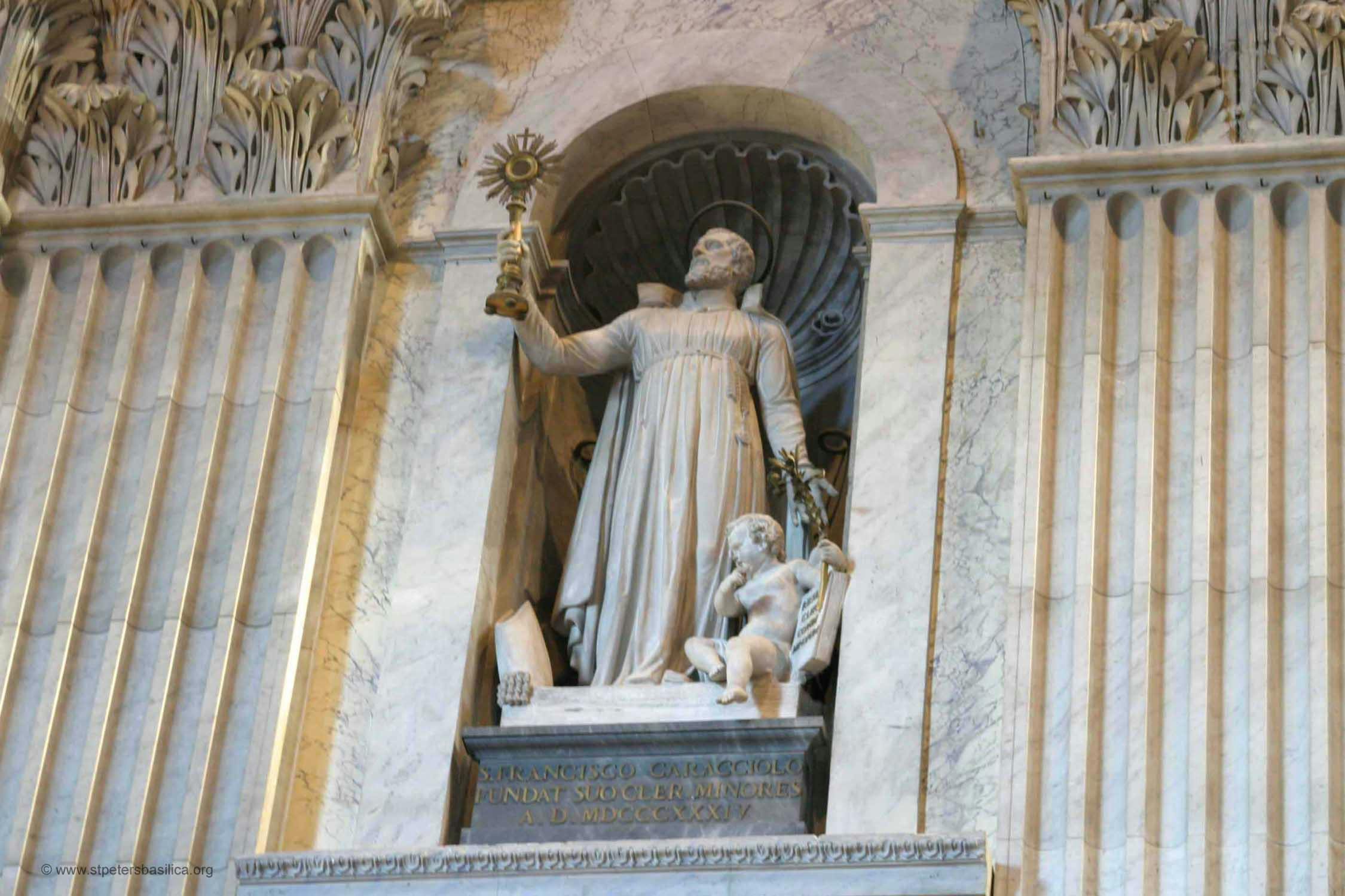 Sv. František Caracciolo, Bazilika sv. Petra v Ríme