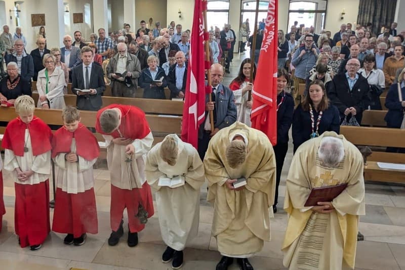 Posledná svätá omša v kostole svätého Konráda vo farnosti Herne, foto: účet farnosti na Instagrame 