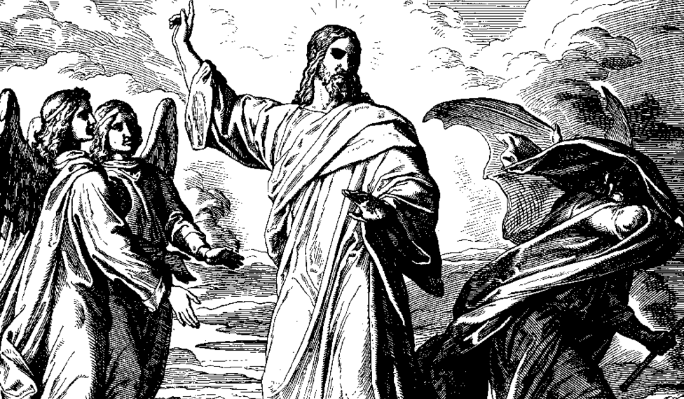 Drevorezba zo série Biblia v obrazoch, Julius Schnorr von Carolsfeld, wikimedia commons  